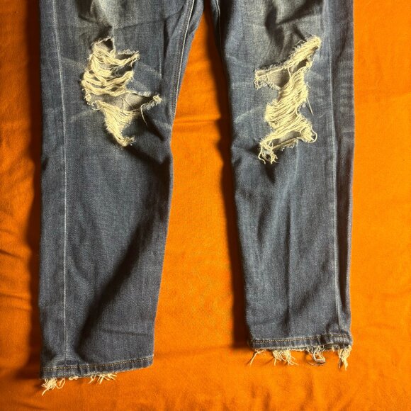 American Eagle Vintage Hi-Rise Skinny Jeans with Rips 4 short 24.5in Inseam - Picture 4 of 5